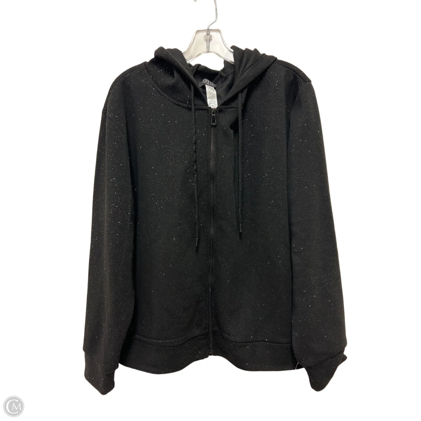 Athletic Sweatshirt Hoodie By Clothes Mentor In Black, Size: 2x