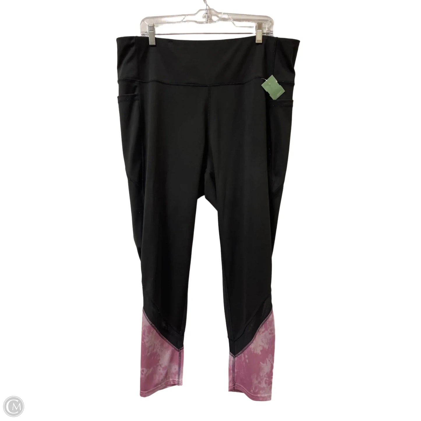 Athletic Pants By Adrienne Vittadini In Black, Size: 3x