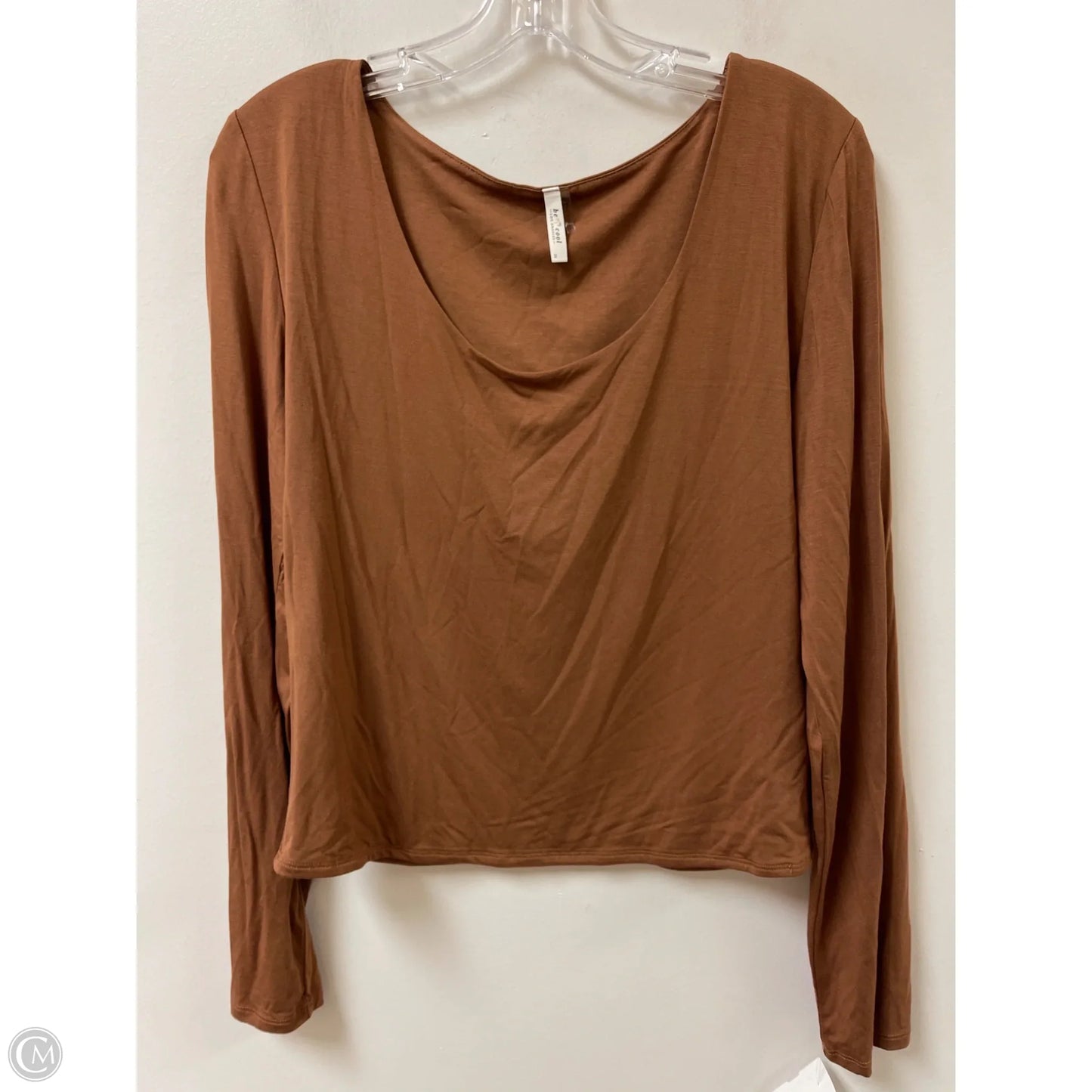 Top Long Sleeve By Clothes Mentor In Brown, Size: 2x
