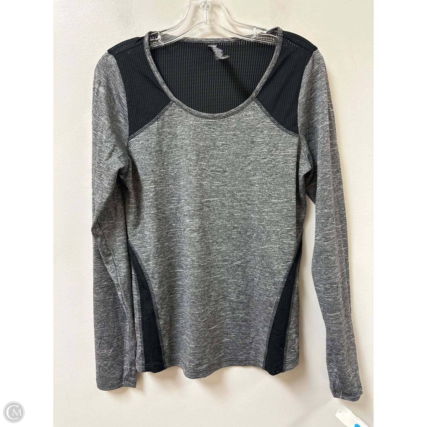 Athletic Top Long Sleeve Crewneck By Rbx In Grey, Size: M