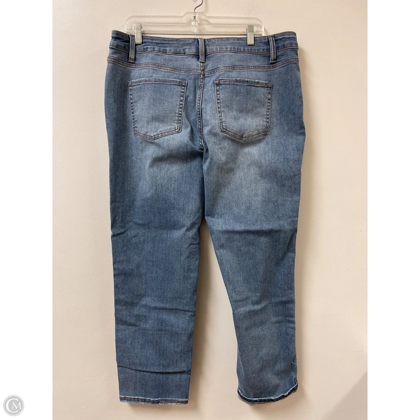 Jeans Skinny By Time And Tru In Blue Denim, Size: 18