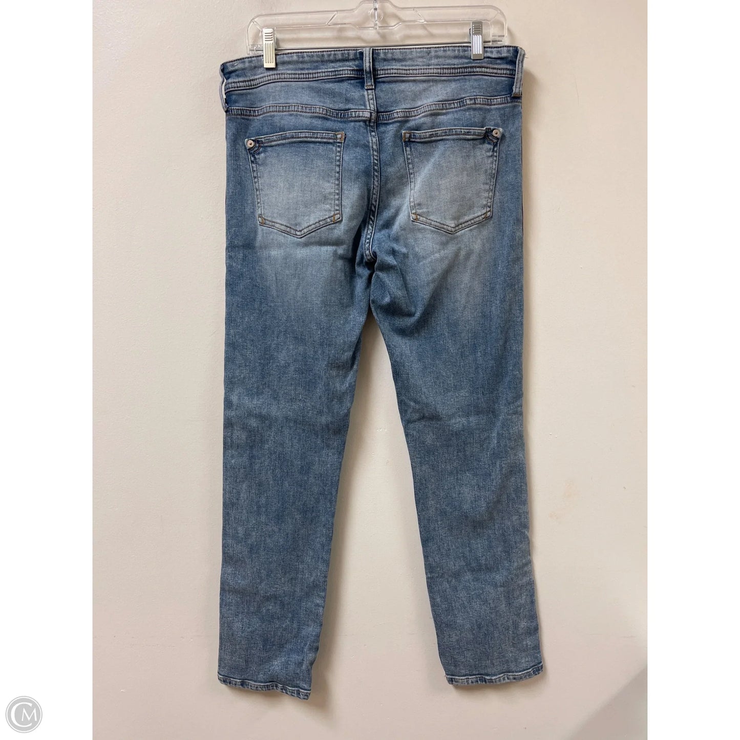 Jeans Cropped By Pilcro In Blue Denim, Size: 4