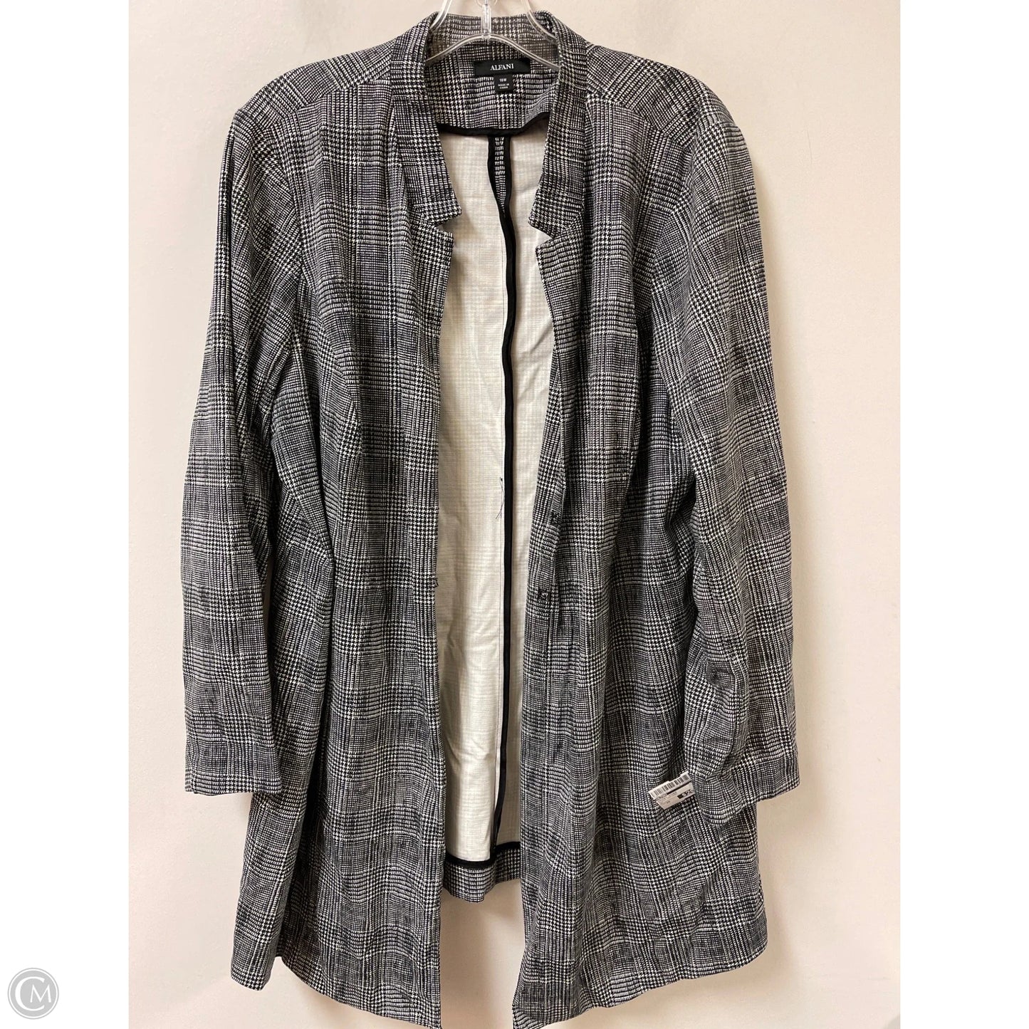 Jacket Other By Alfani In Plaid Pattern, Size: 2x