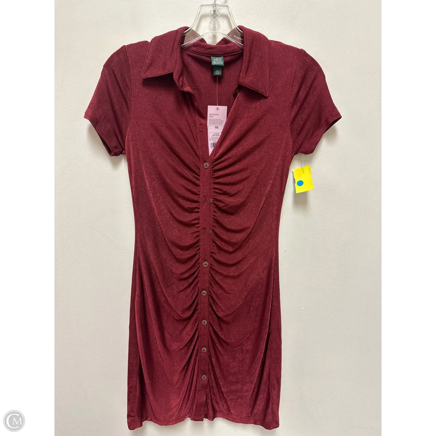 Dress Casual Midi By Wild Fable In Red, Size: Xs