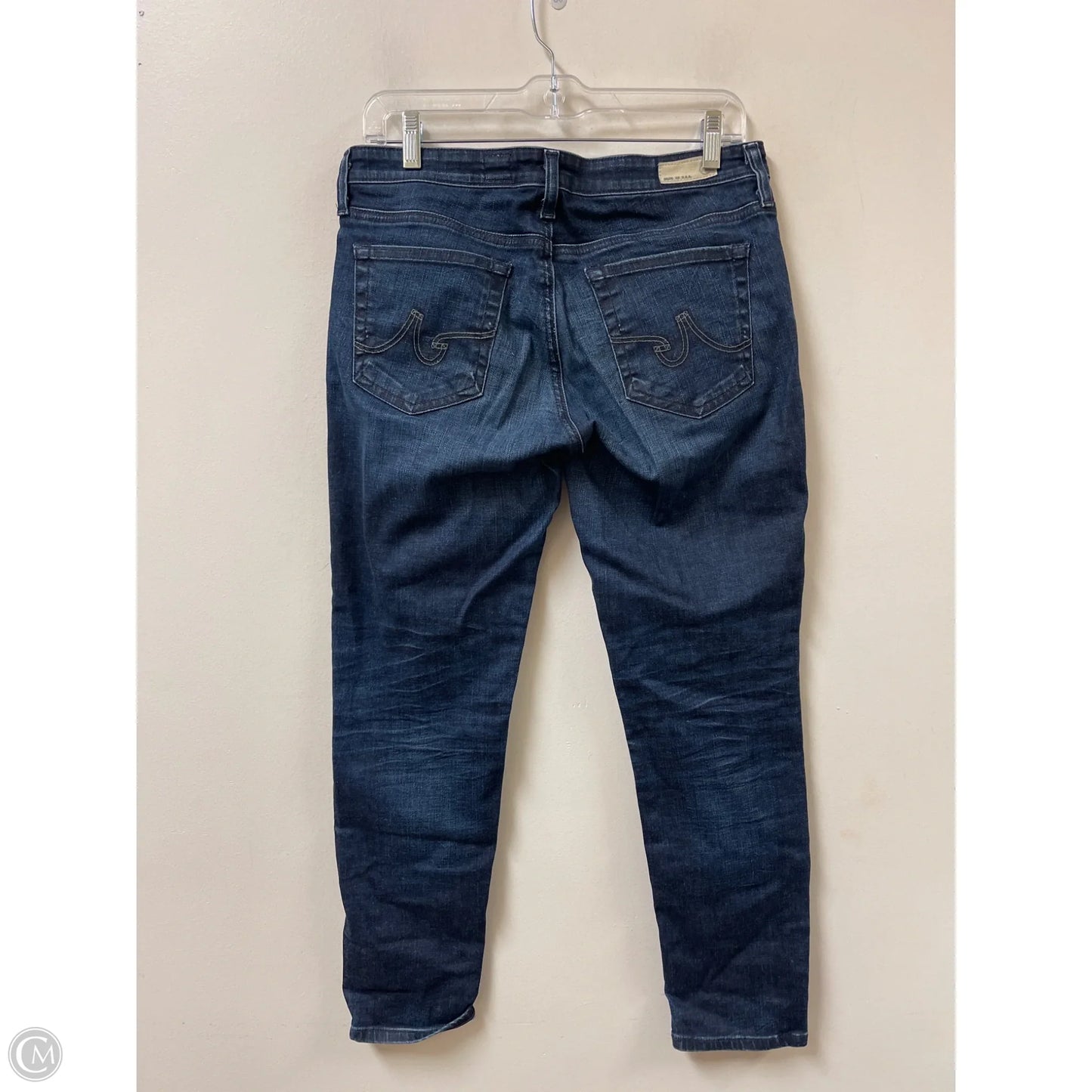 Jeans Straight By Adriano Goldschmied In Blue Denim, Size: 10