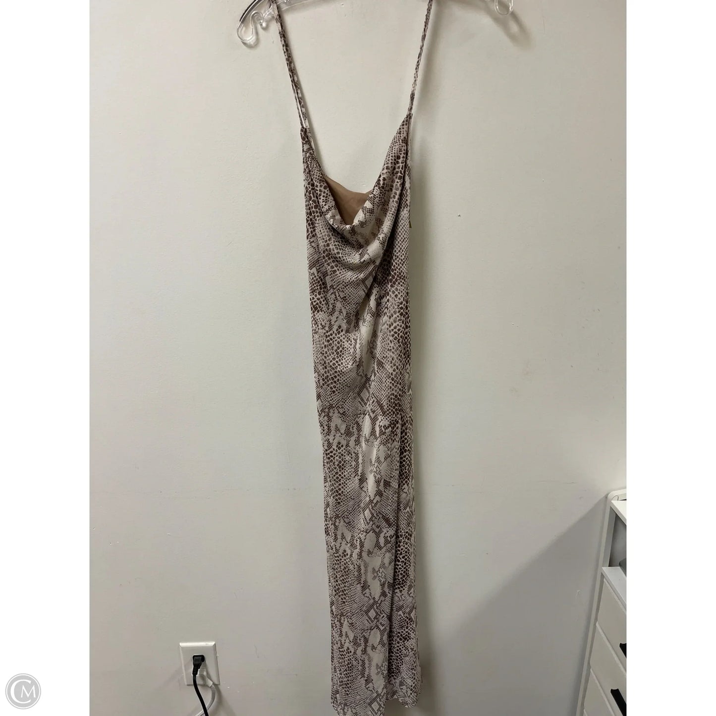 Dress Casual Midi By Rachel Zoe In Snakeskin Print, Size: L