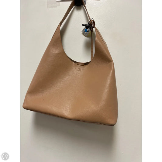 Handbag Leather By Lucky Brand, Size: Large