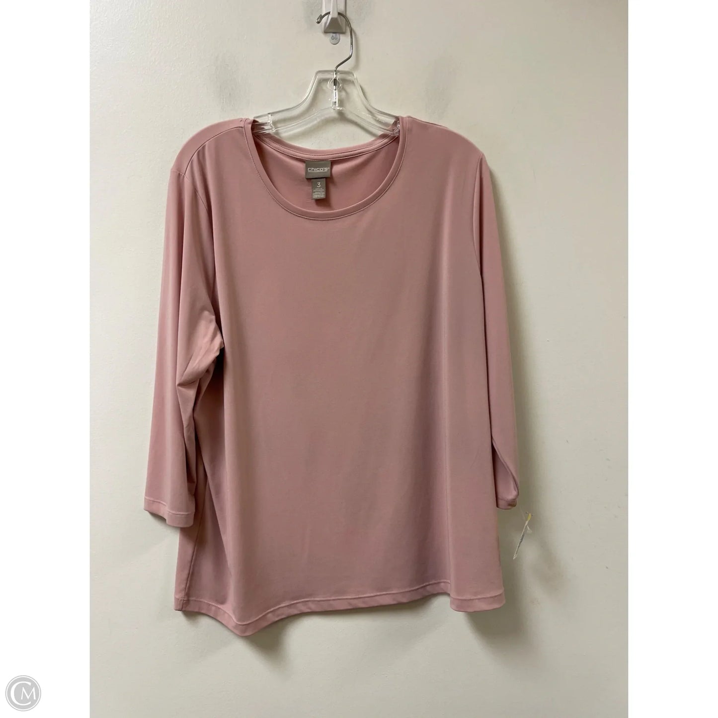 Top Long Sleeve By Chicos In Pink, Size: Xl