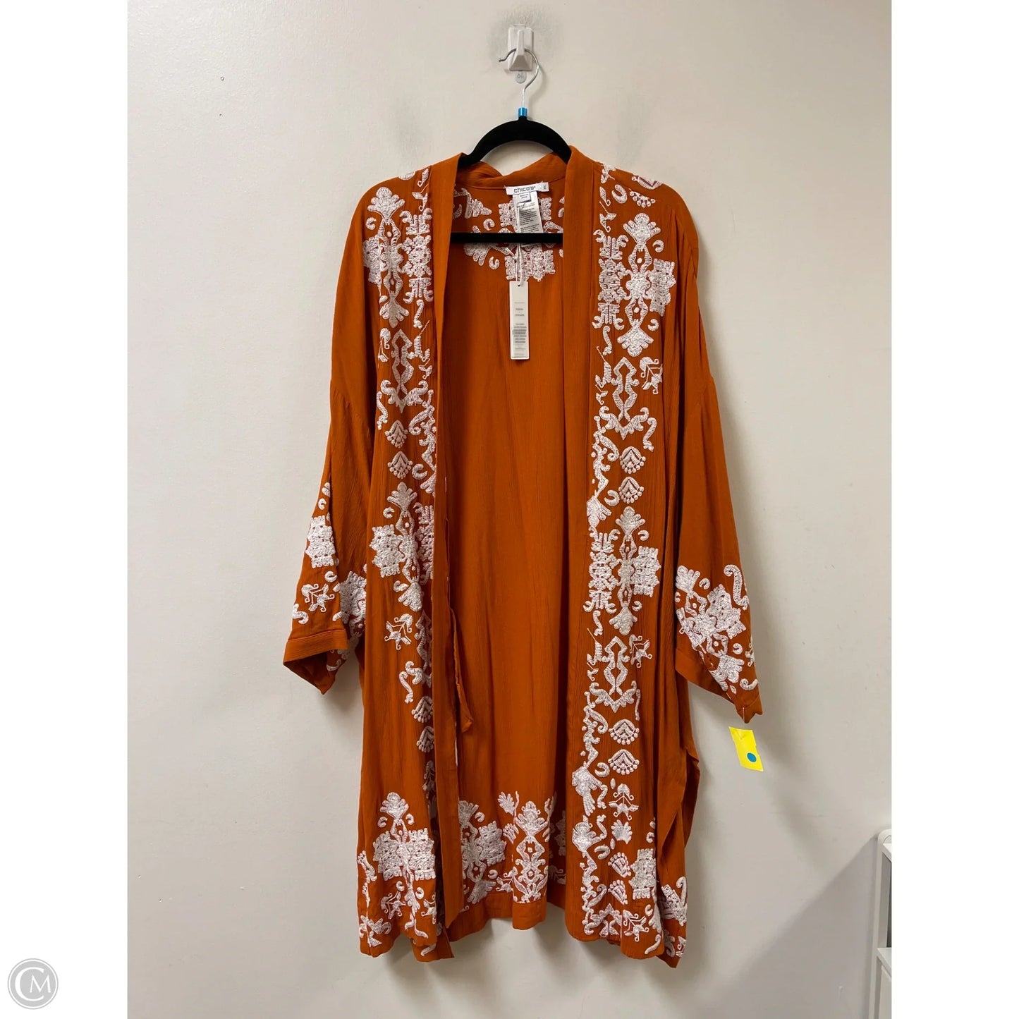 Kimono By Chicos In Orange, Size: Xl