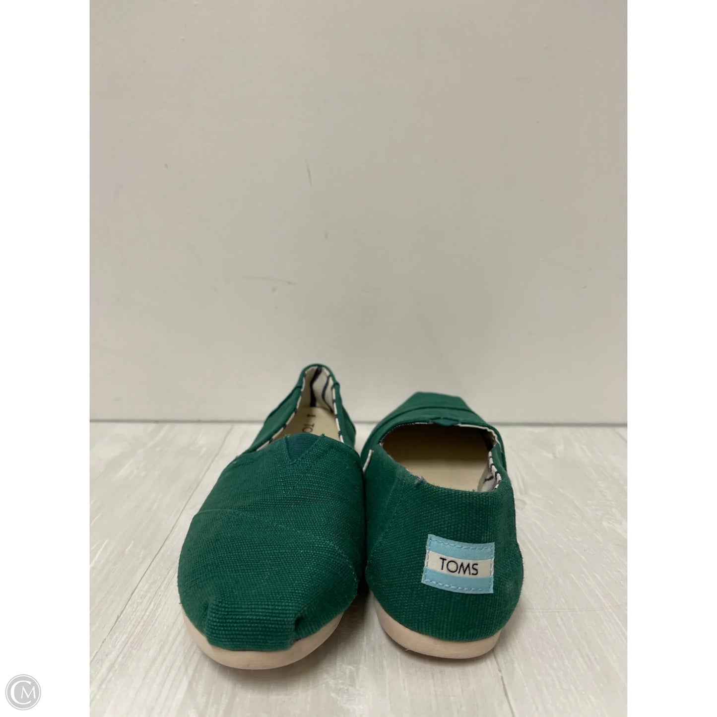 Shoes Flats By Toms In Green, Size: 8