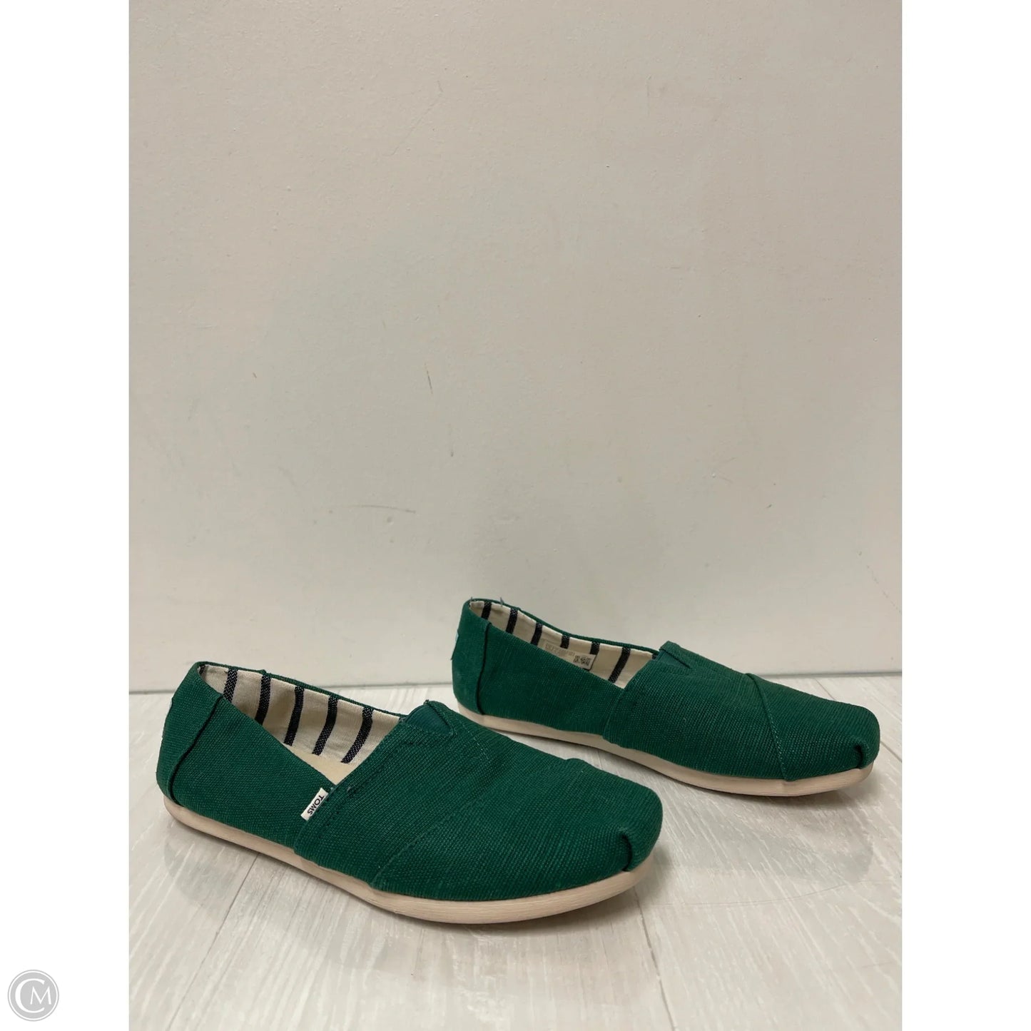Shoes Flats By Toms In Green, Size: 8