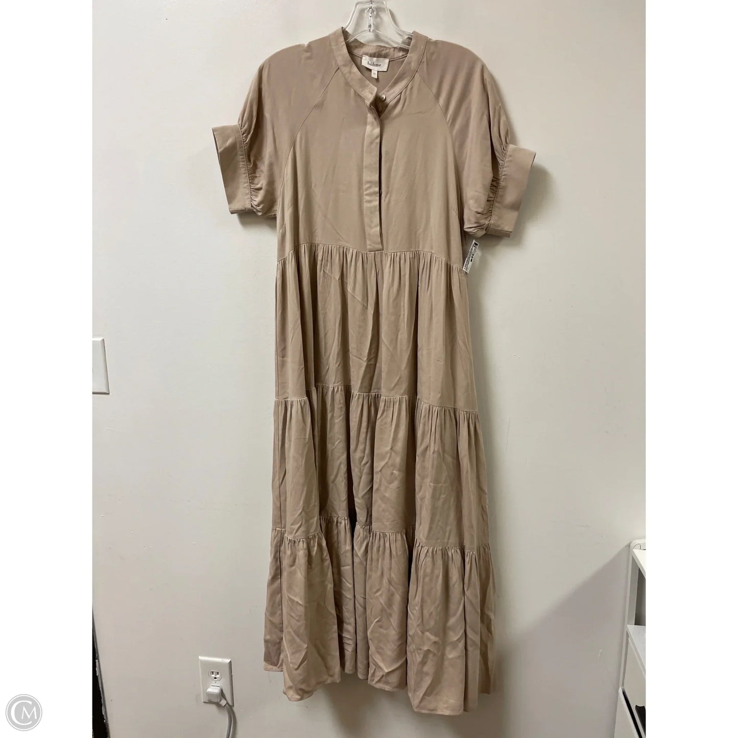 Dress Casual Maxi By Bohme In Tan, Size: M