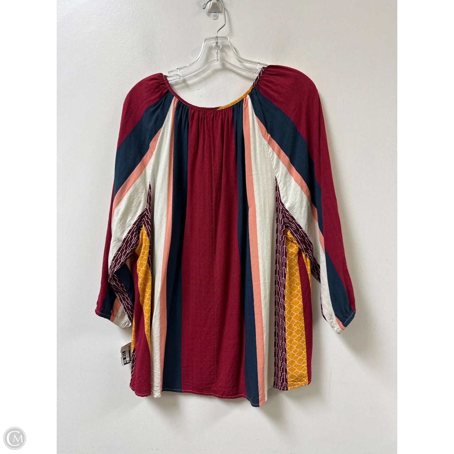 Top Long Sleeve By Lane Bryant In Striped Pattern, Size: 2x