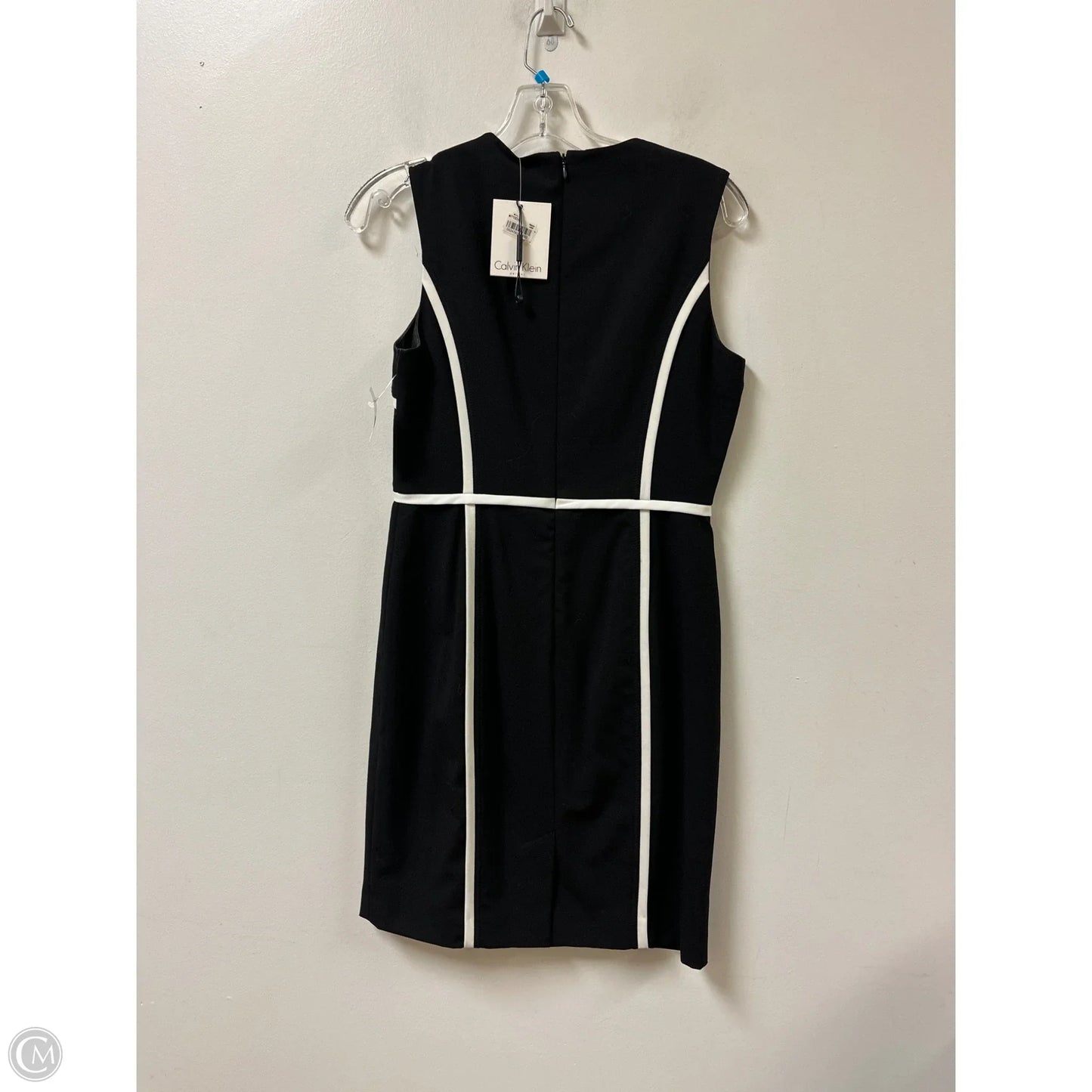 Dress Work By Calvin Klein In Black & White, Size: Sp