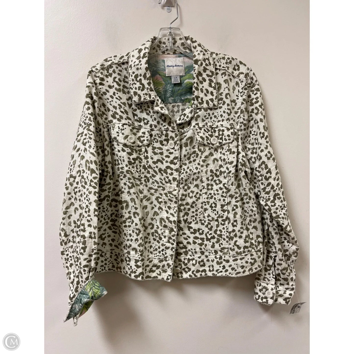 Blazer By Tommy Bahama In Animal Print, Size: L