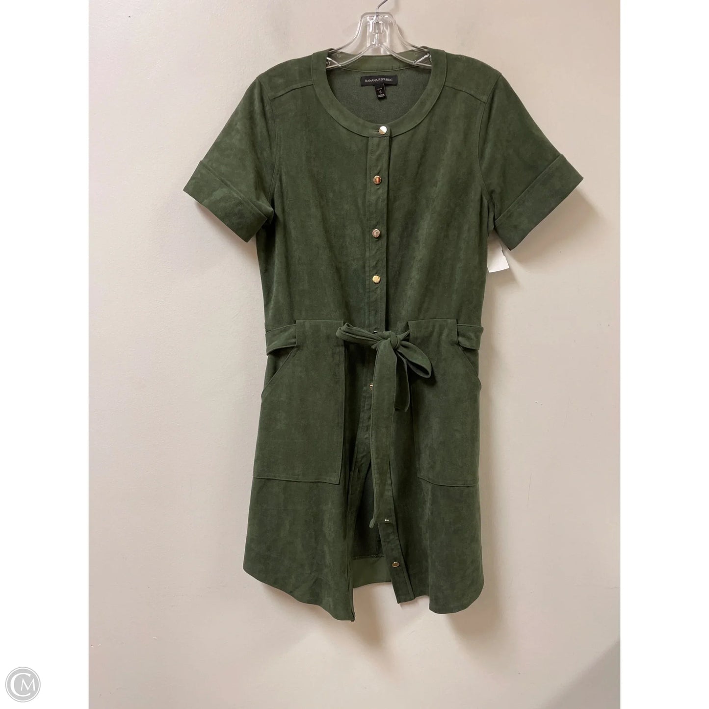 Dress Casual Midi By Banana Republic In Green, Size: M