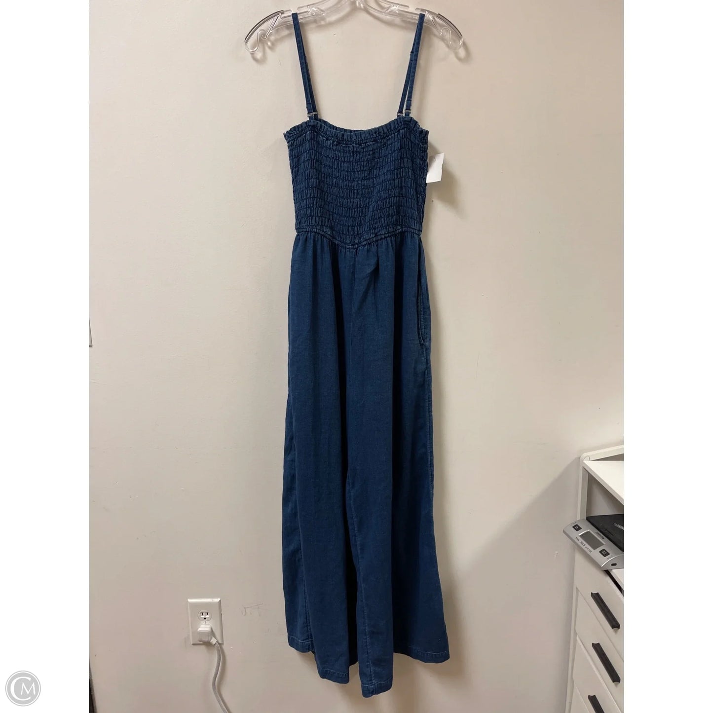 Jumpsuit By Pilcro In Blue Denim, Size: Xs
