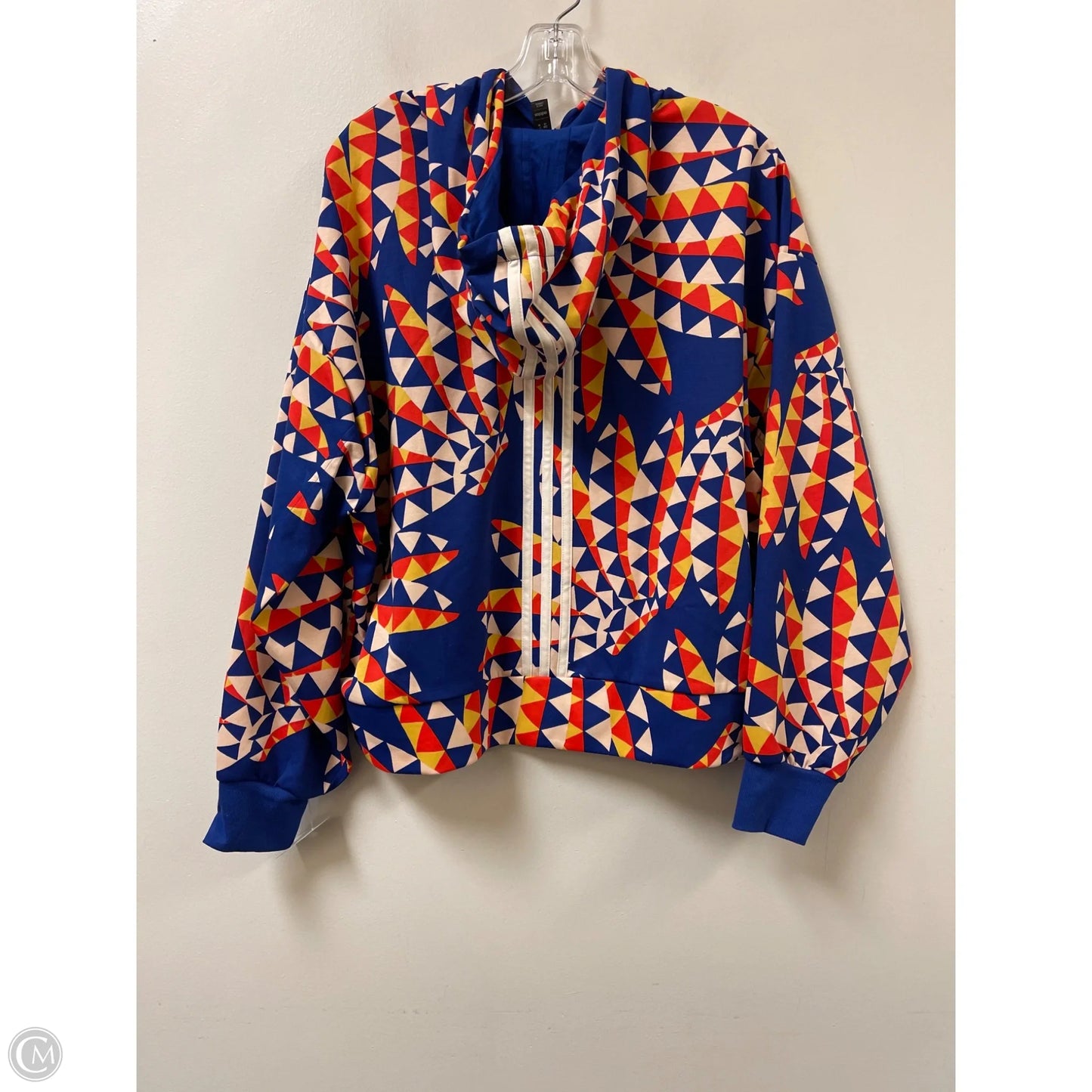 Athletic Sweatshirt Hoodie By Adidas In Multi-colored, Size: L