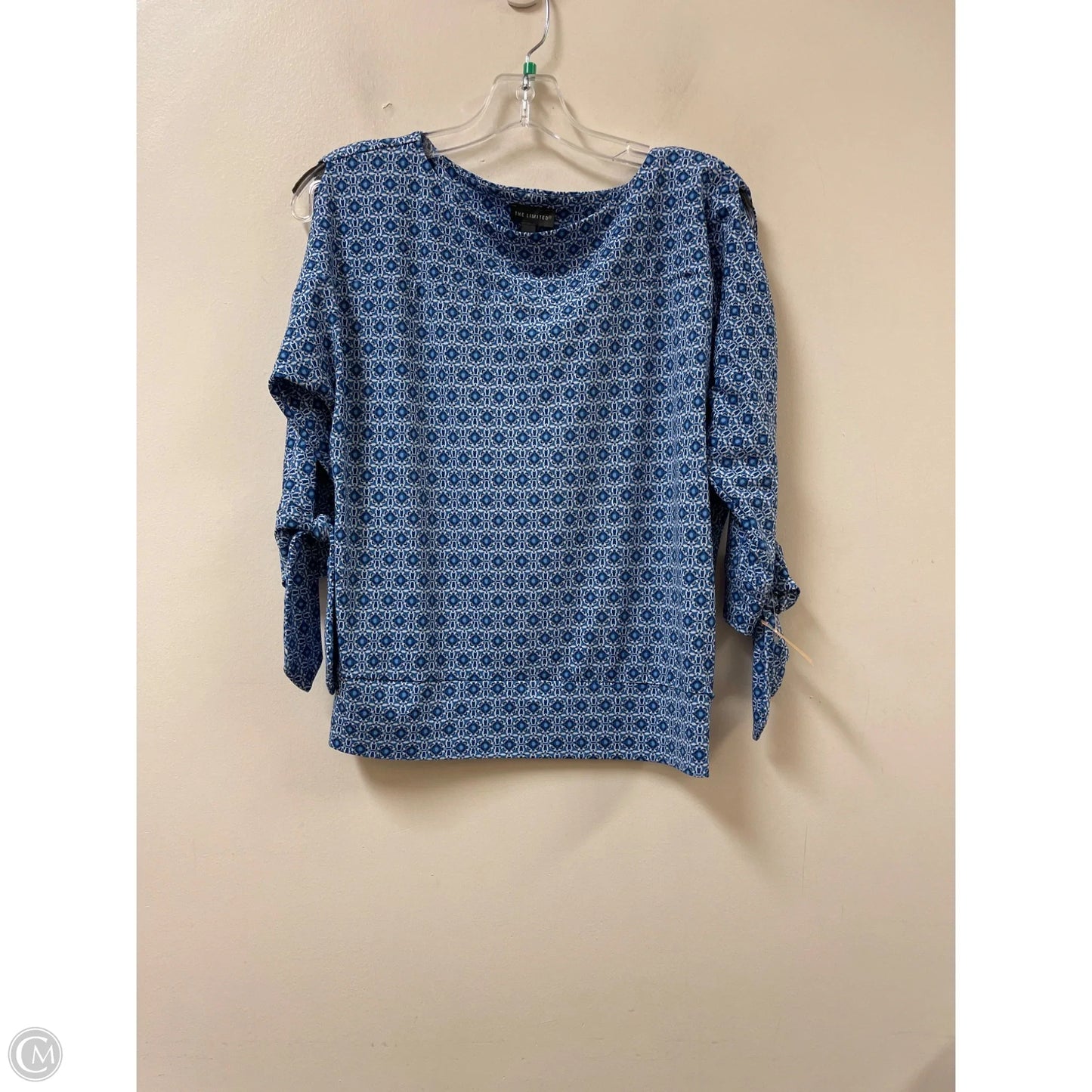 Top Long Sleeve By Limited In Blue & Brown, Size: Mp