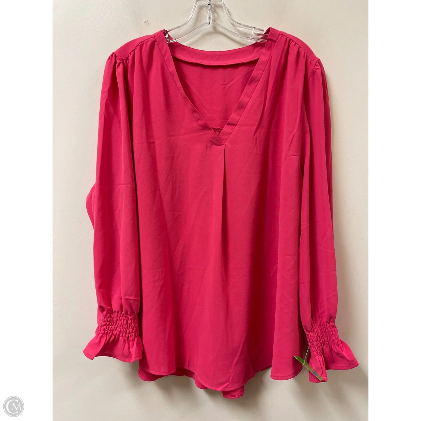 Top Long Sleeve By Clothes Mentor In Pink, Size: Xl