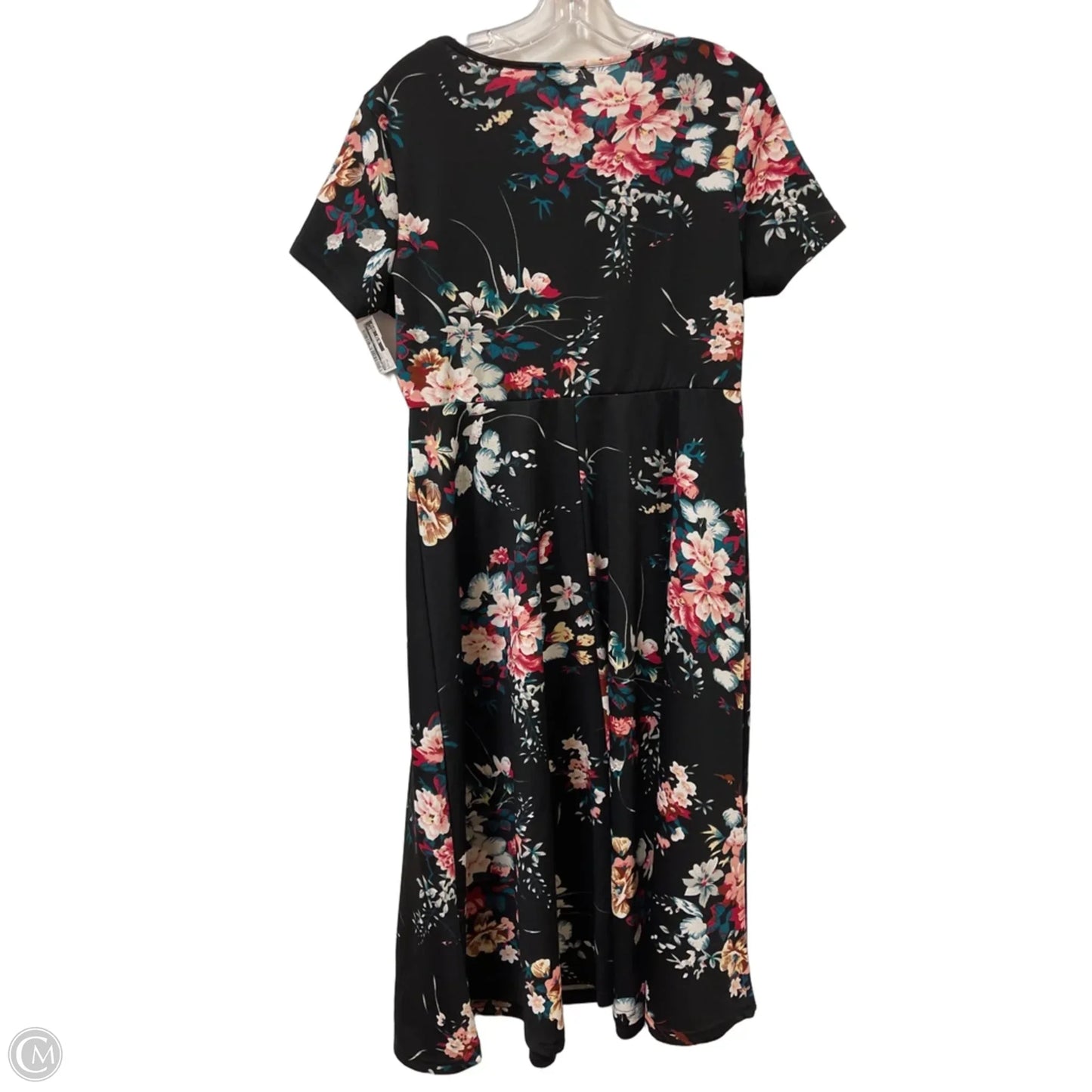 Dress Casual Midi By Shein In Floral Print, Size: Xl