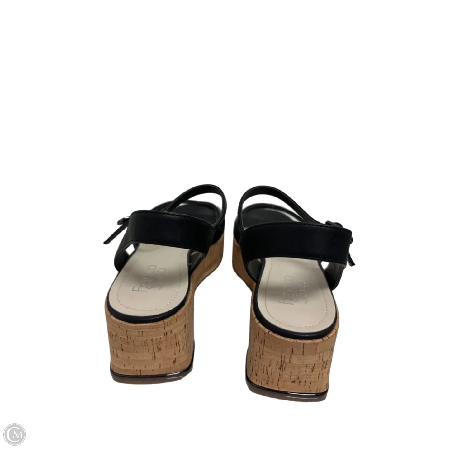 Sandals Heels Platform By Franco Sarto In Black, Size: 8