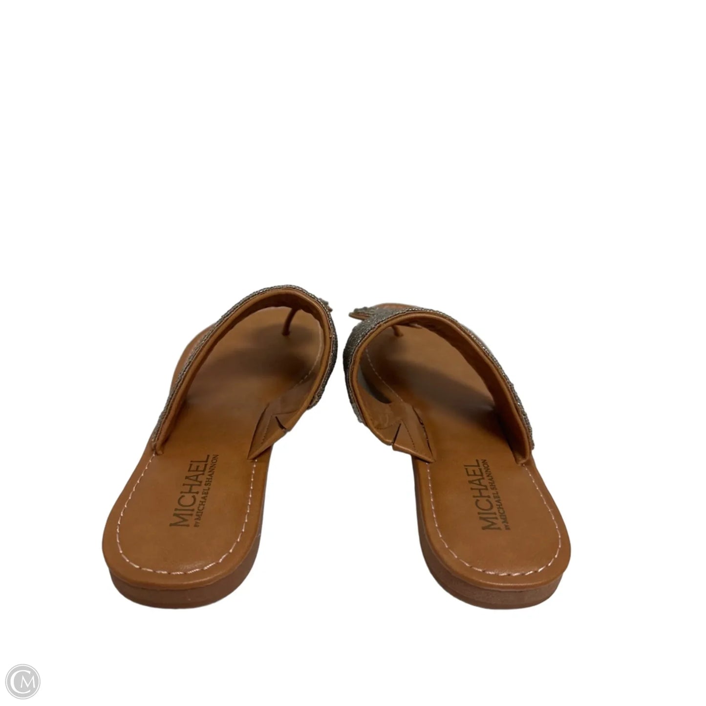 Sandals Flats By Michael Shannon In Bronze, Size: 7
