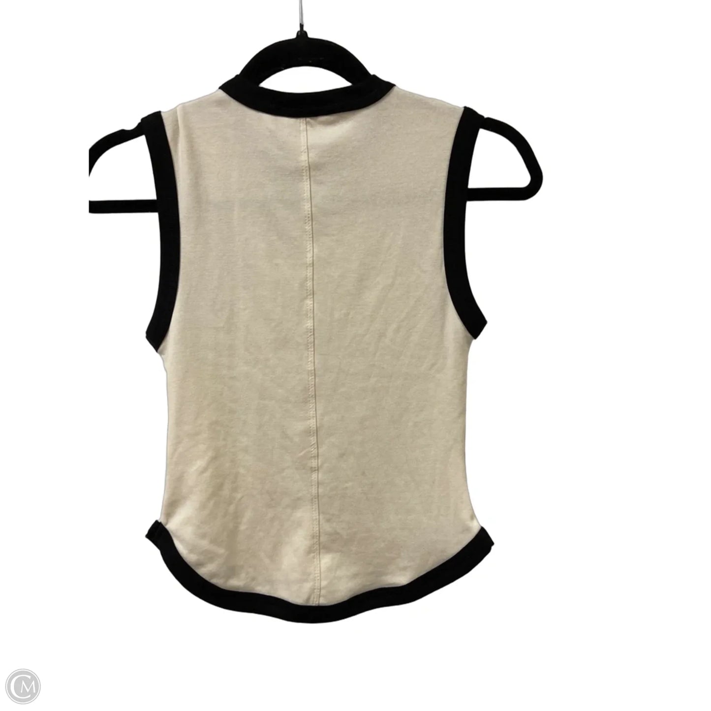 Top Sleeveless By Zara In Cream, Size: S