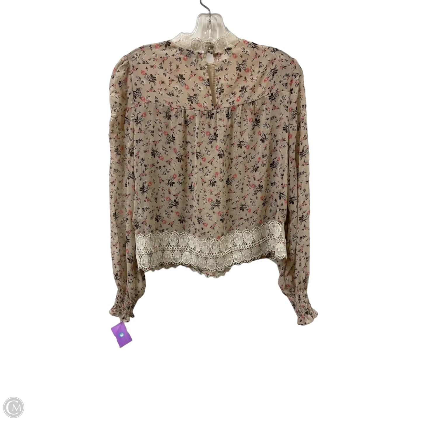 Top Long Sleeve By Wonderly In Cream, Size: M
