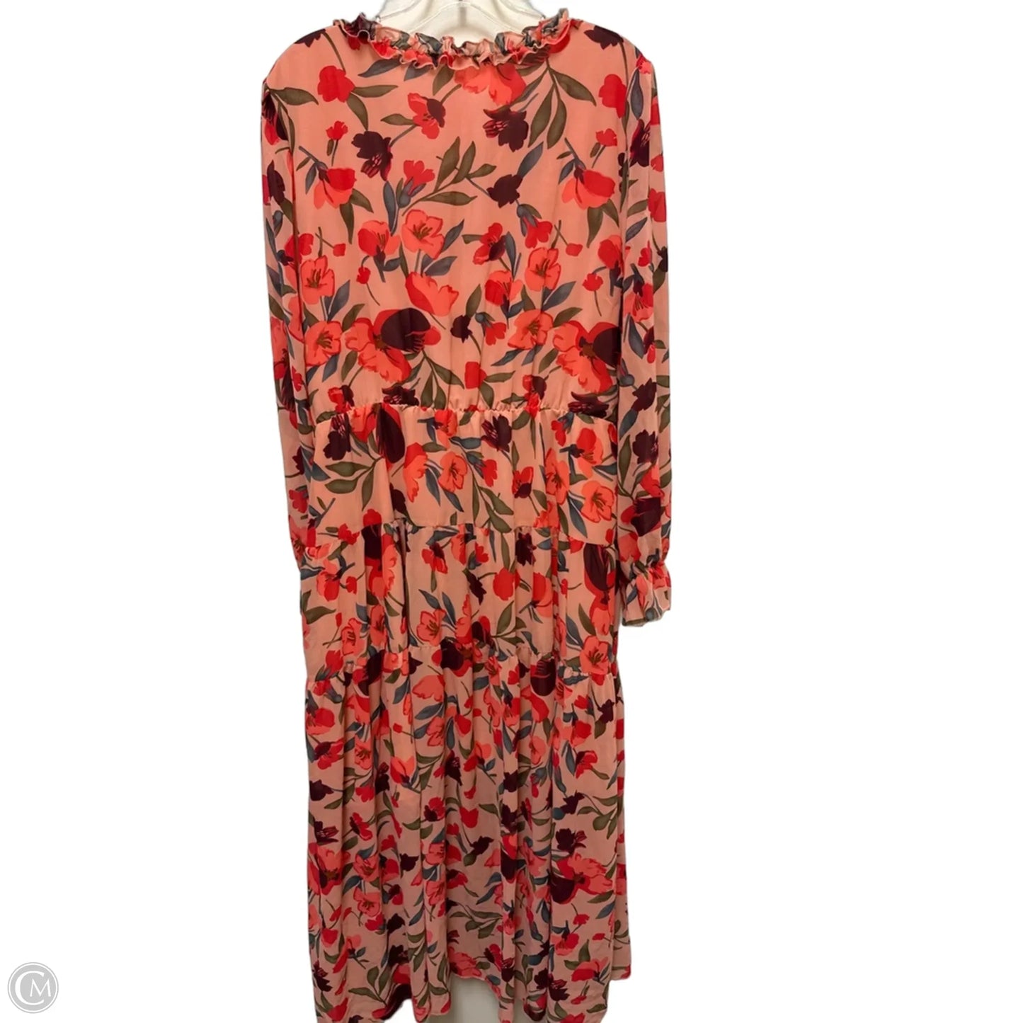 Dress Casual Maxi By Clothes Mentor In Floral Print, Size: 1x