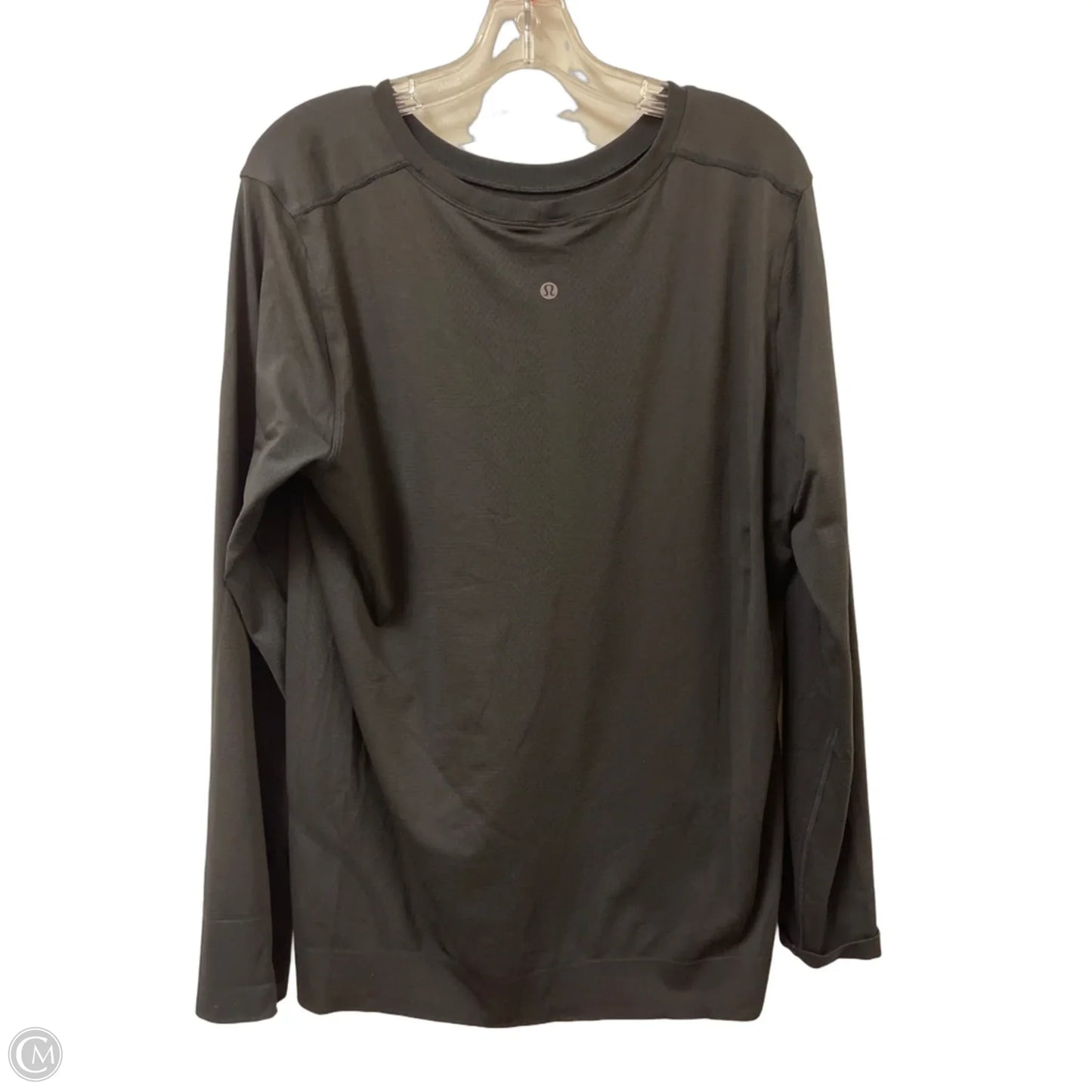 Athletic Top Long Sleeve Crewneck By Lululemon In Black, Size: Xl