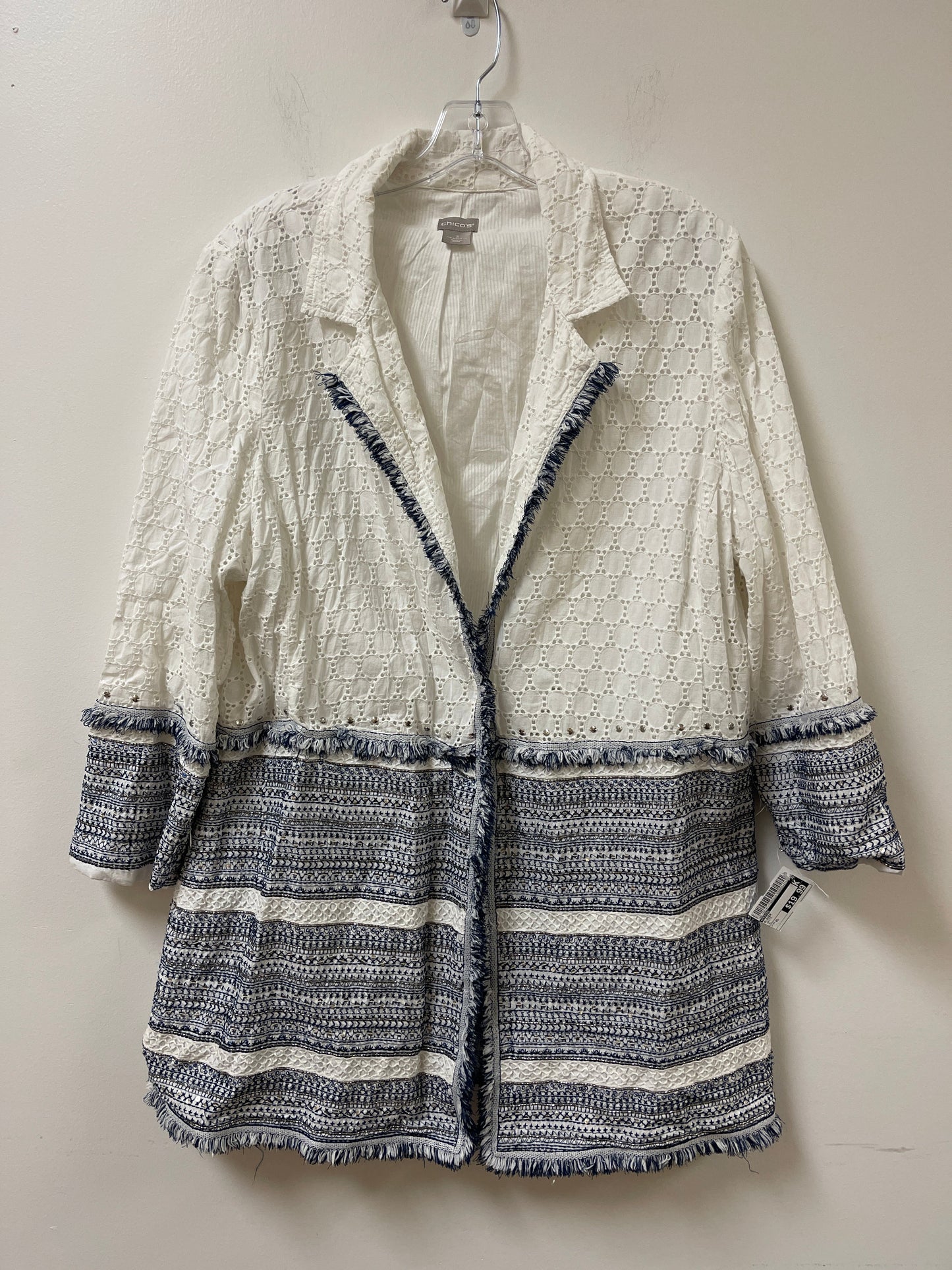 Blazer By Chicos In White, Size: Xl