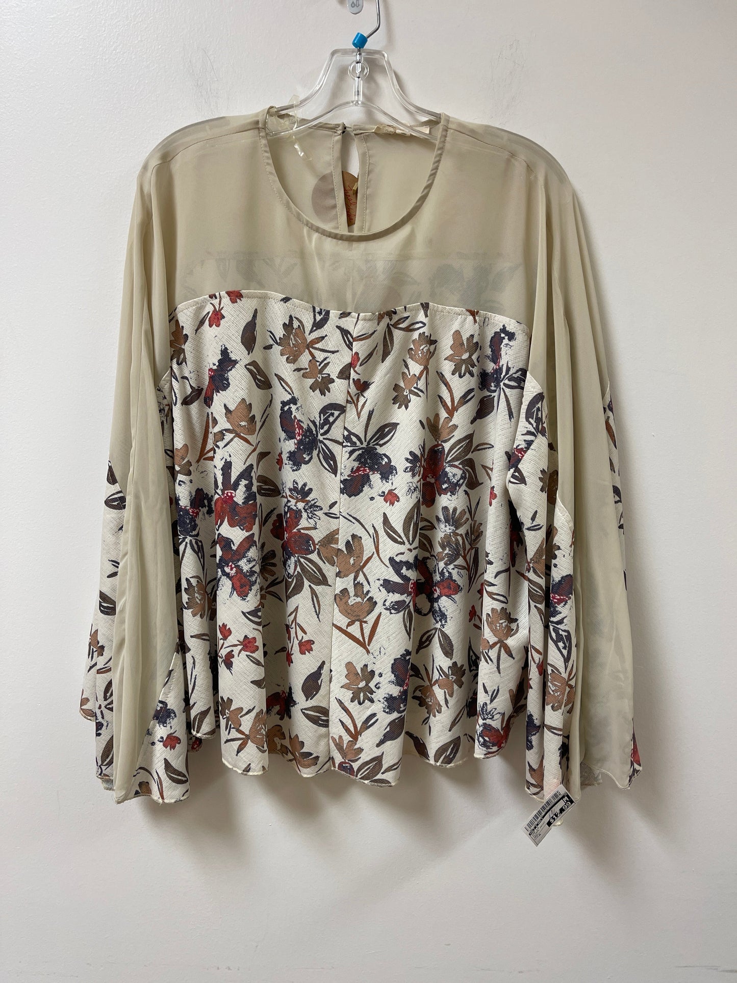 Top Long Sleeve By Oli & Hali In Floral Print, Size: M