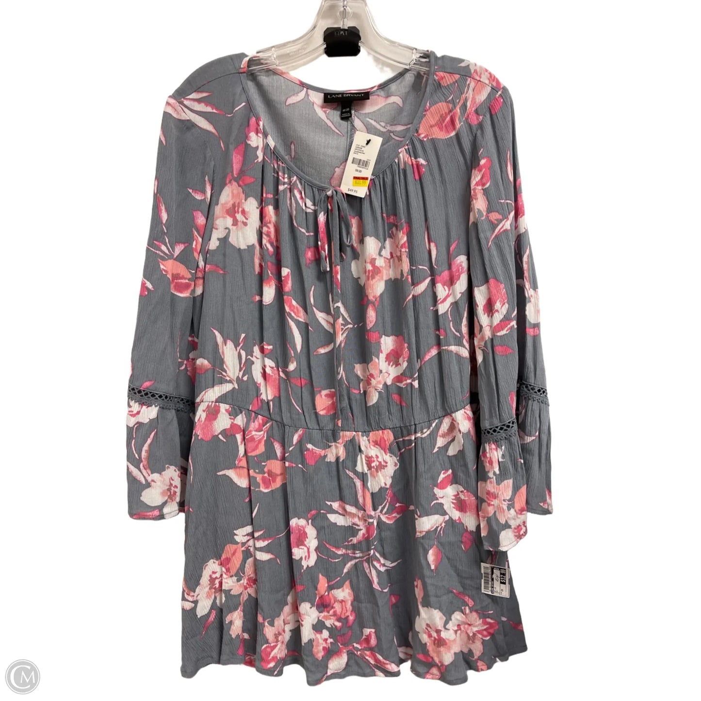 Top Long Sleeve By Lane Bryant In Grey, Size: 2x