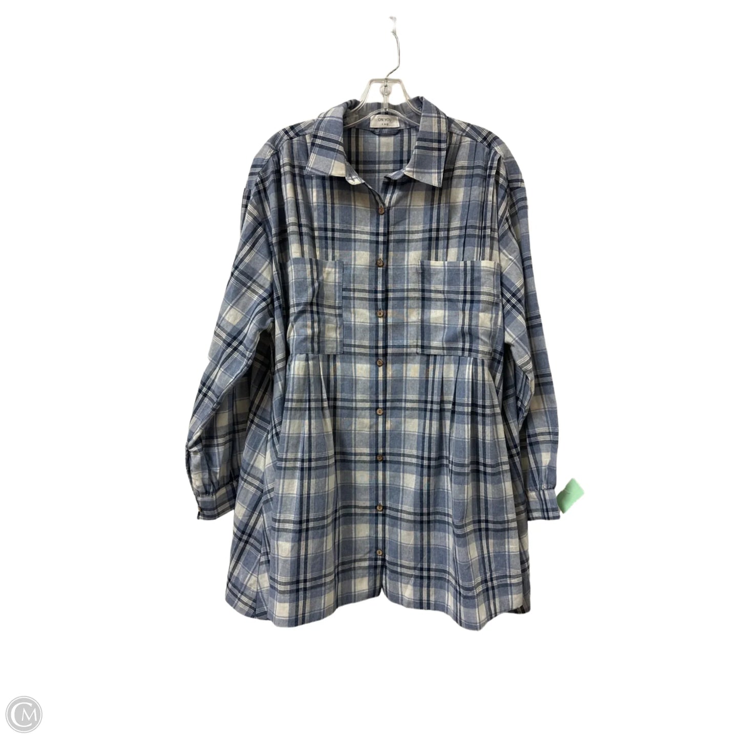 Dress Casual Short By Clothes Mentor In Blue, Size: L