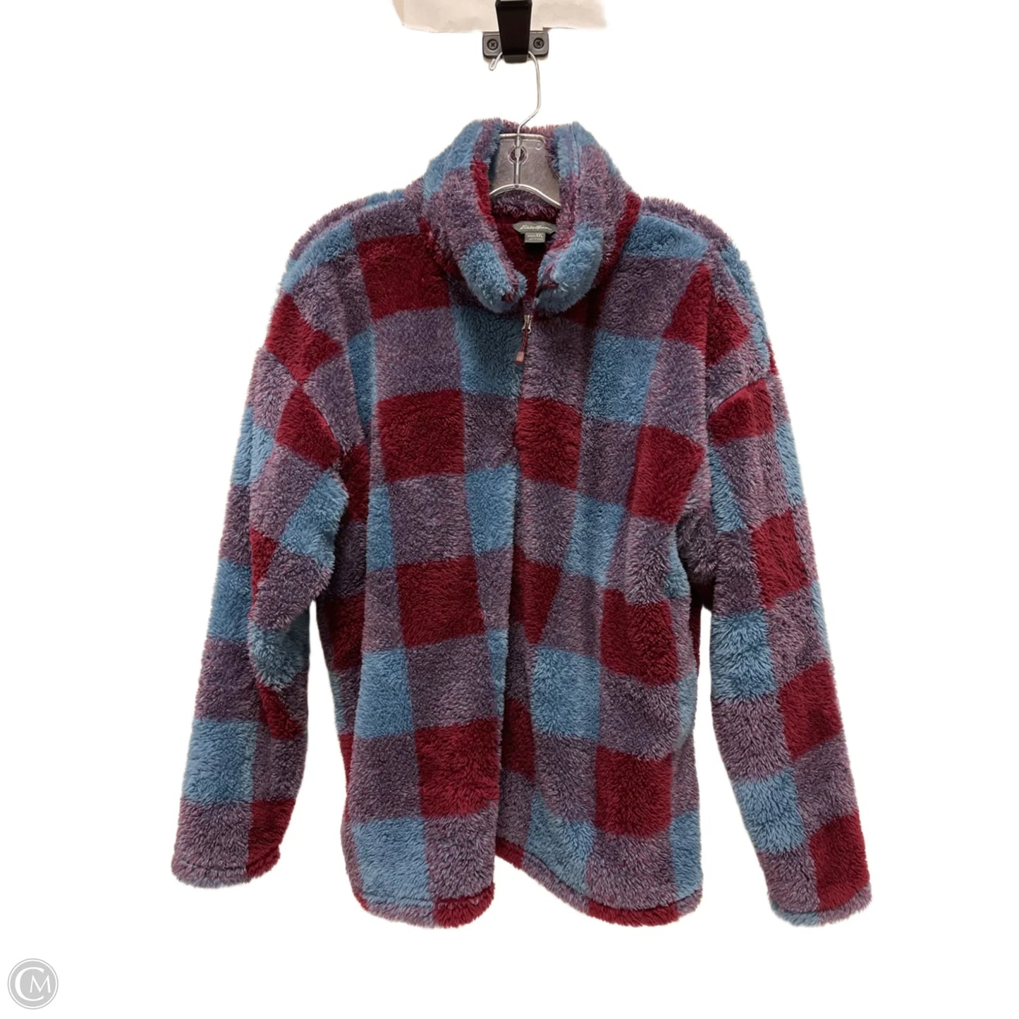 Sweatshirt Collar By Eddie Bauer In Blue, Size: 1x