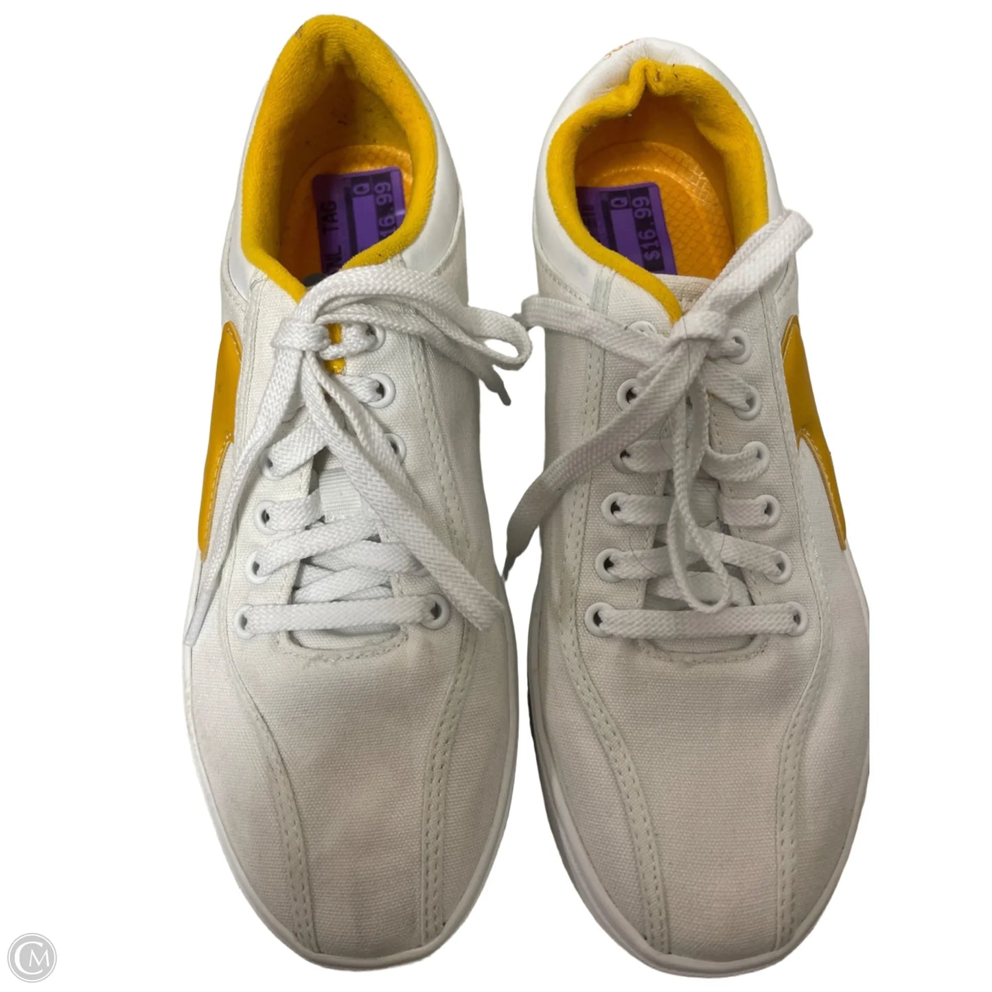 Shoes Sneakers By Skechers In Yellow, Size: 8