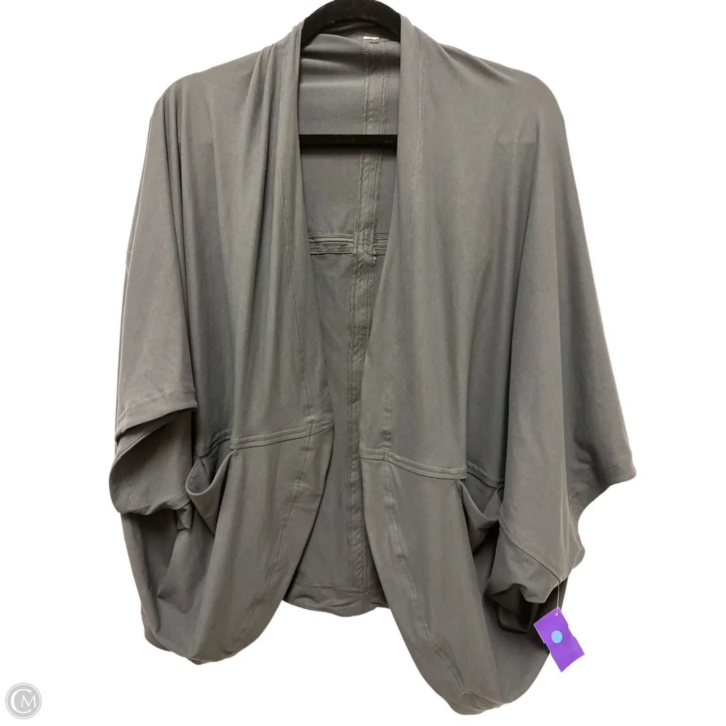 Sweater Cardigan By Clothes Mentor In Grey, Size: Osfm