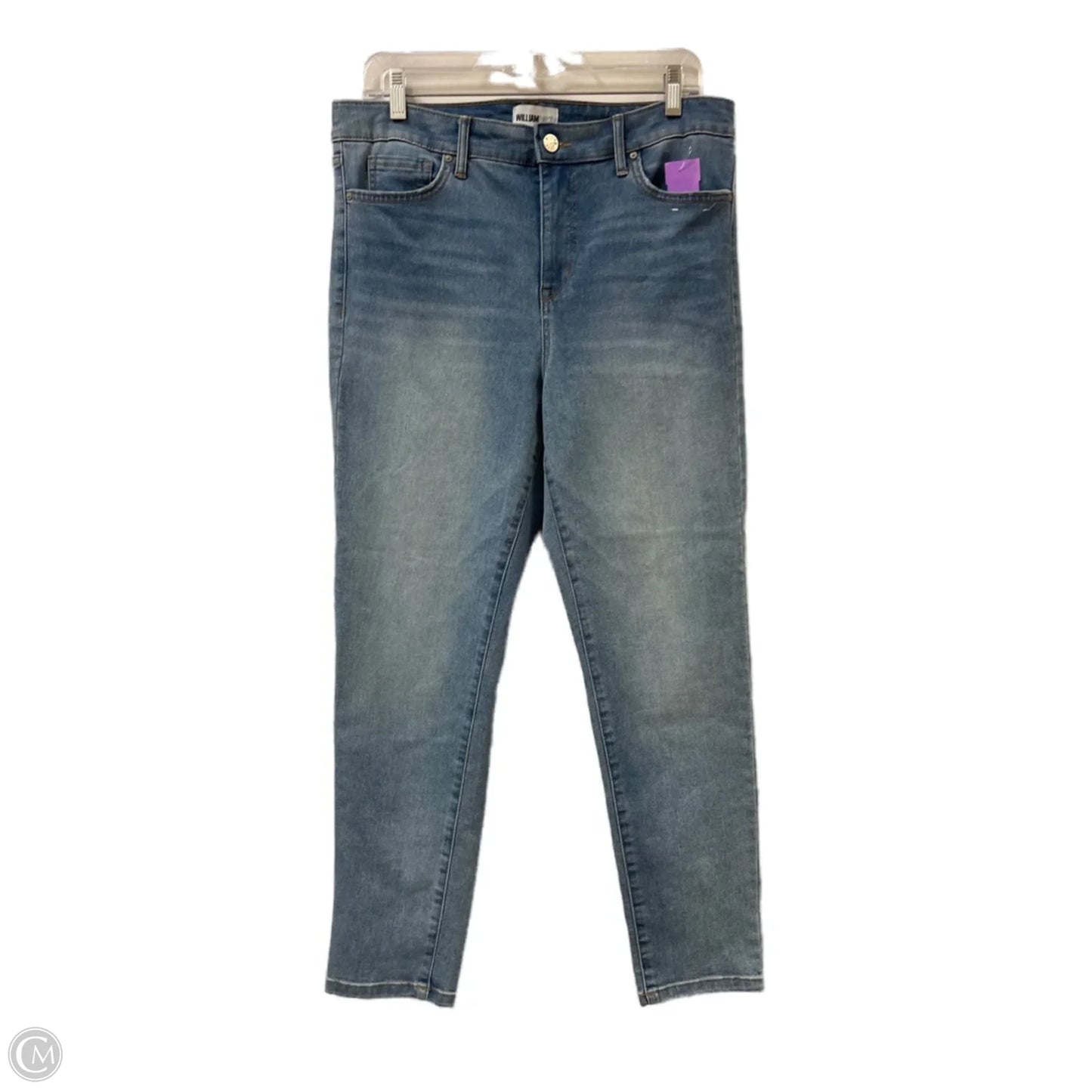 Jeans Skinny By William Rast In Blue Denim, Size: 12