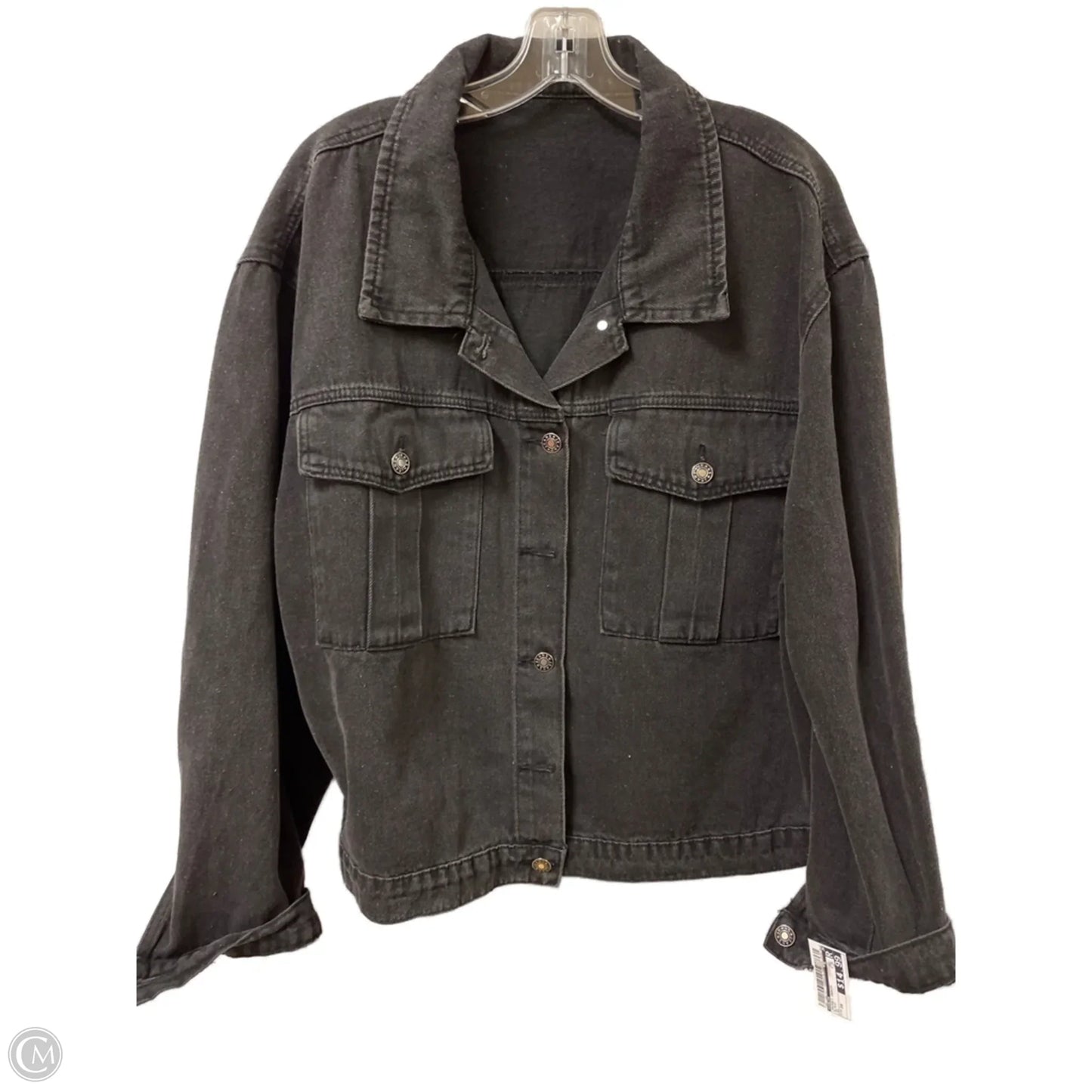 Jacket Denim By Shein In Black, Size: 3x