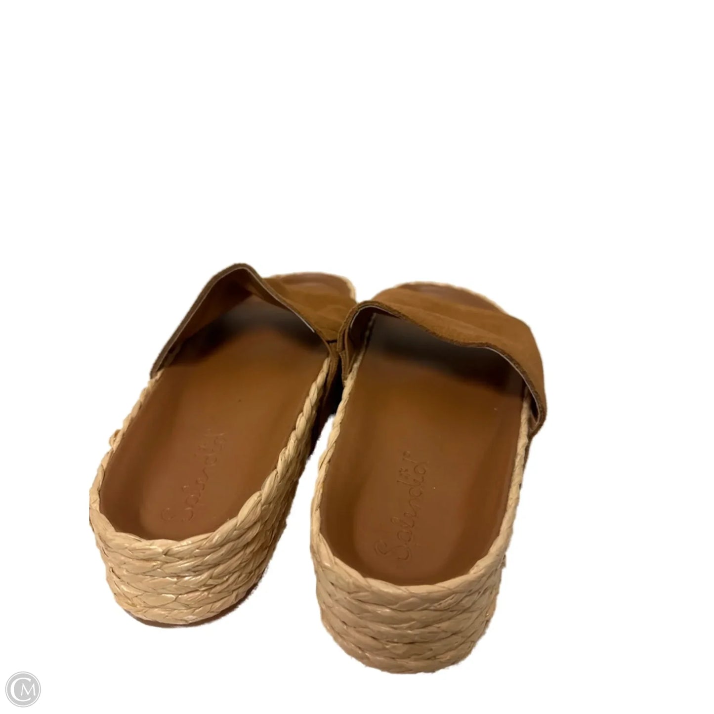 Sandals Heels Platform By Splendid In Brown, Size: 9.5