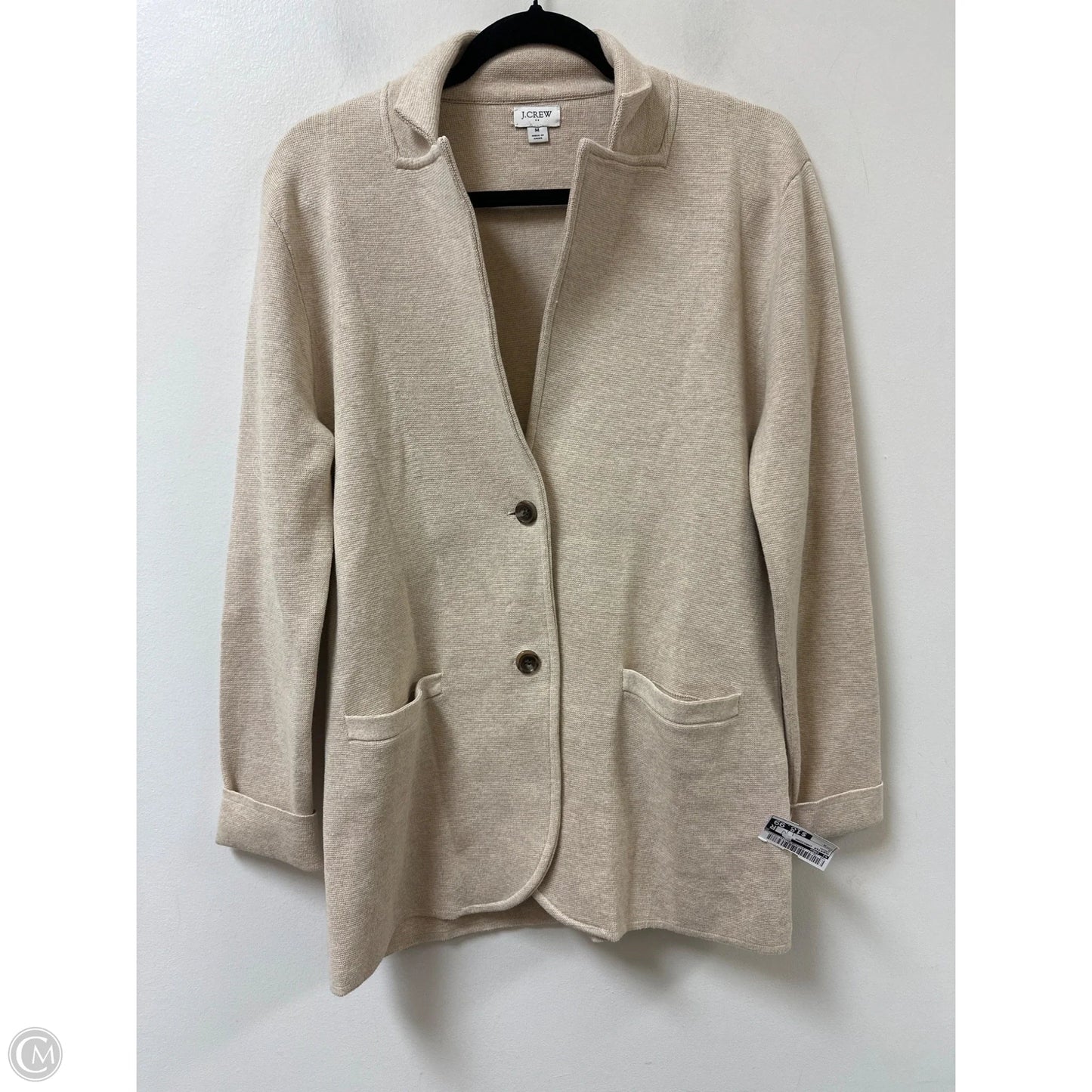 Sweater Cardigan By J. Crew In Cream, Size: M