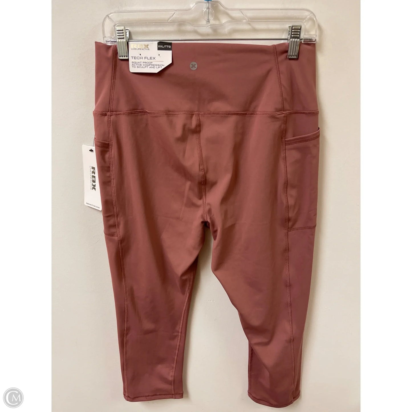 Athletic Leggings By Rbx In Mauve, Size: 1x