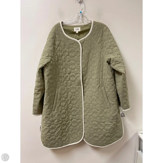 Coat Puffer & Quilted By Oddi In Green, Size: 2x