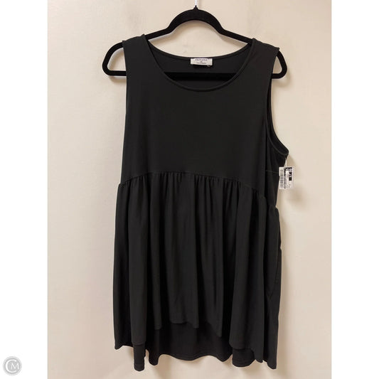 Top Sleeveless By Zenana Outfitters In Black, Size: 1x