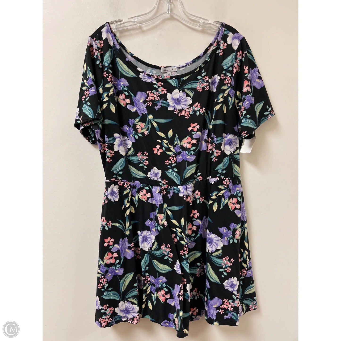 Dress Casual Short By White Birch In Floral Print, Size: 3x
