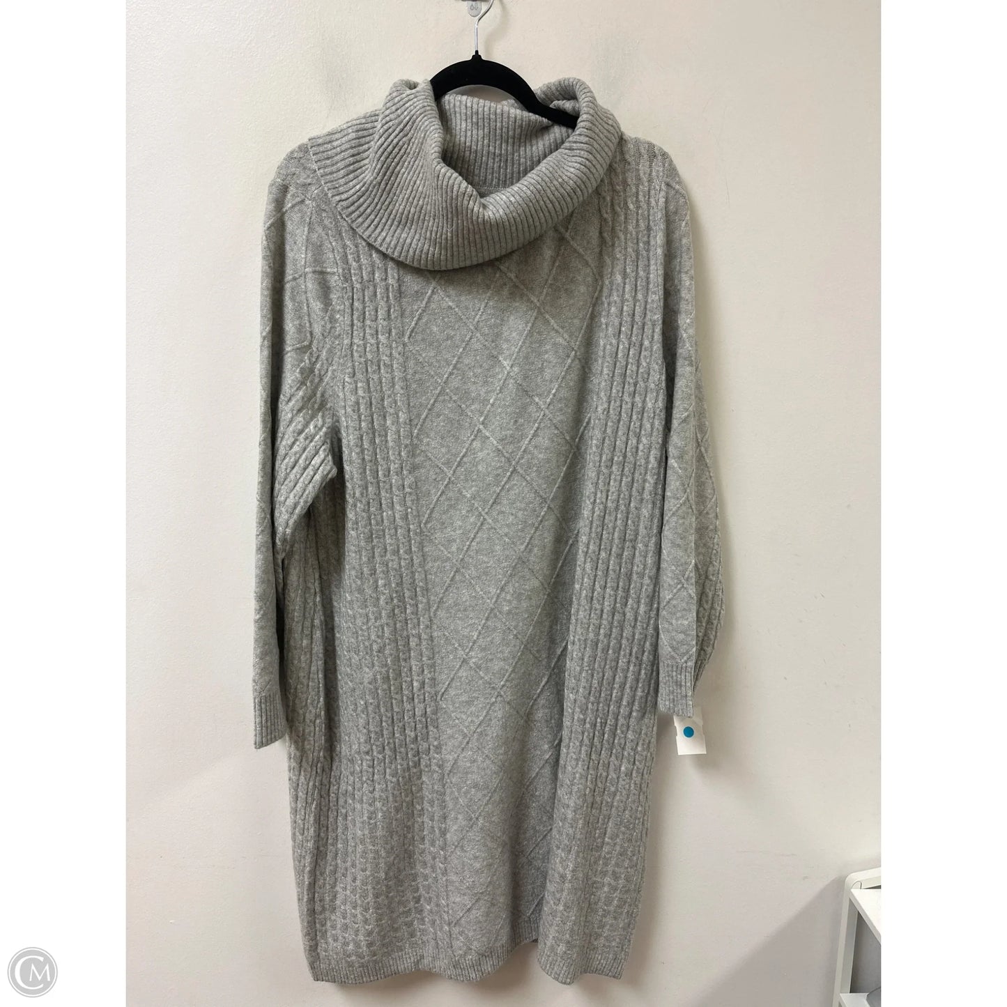 Dress Casual Maxi By Talbots In Grey, Size: 2x
