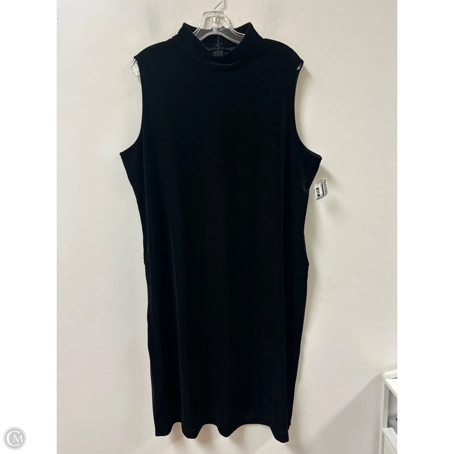 Dress Casual Midi By Chicos In Black, Size: 2x