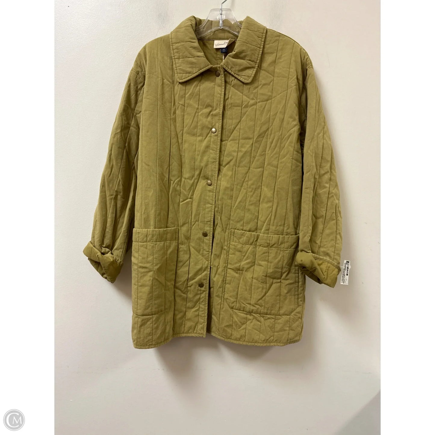 Jacket Puffer & Quilted By Universal Thread In Green, Size: 1x