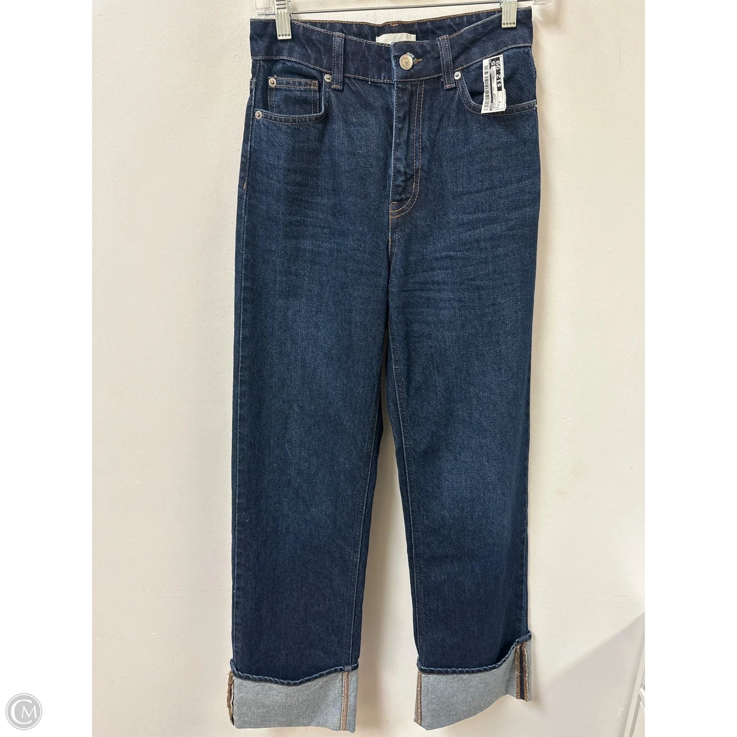 Jeans Wide Leg By H&m In Blue Denim, Size: 2